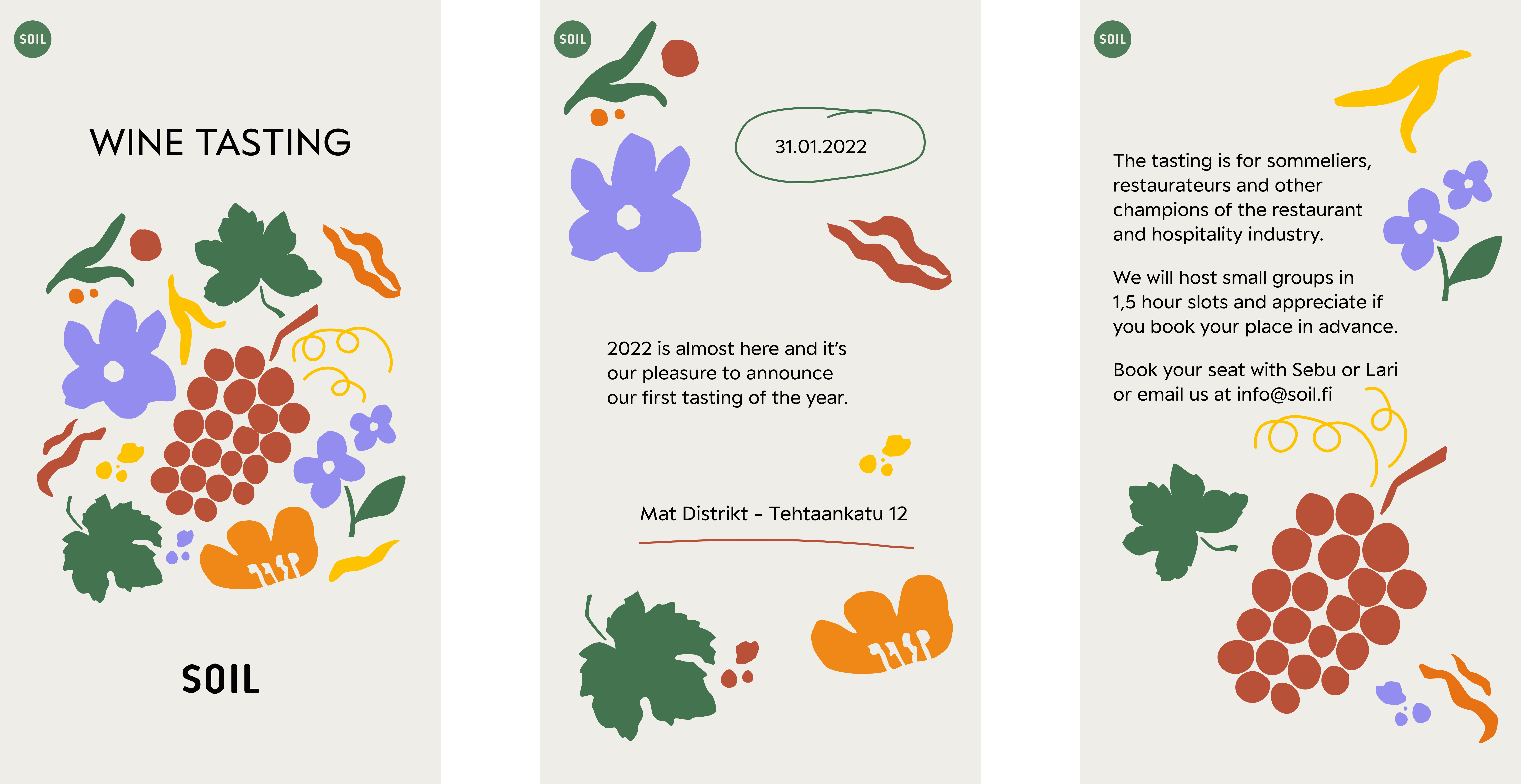 Social media design for Soil Wine Group